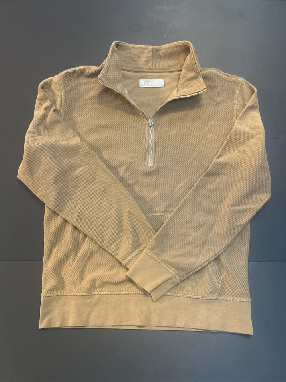 Everlane Men’s Quarter Zip Brown Pullover Casual Workwear Size Small